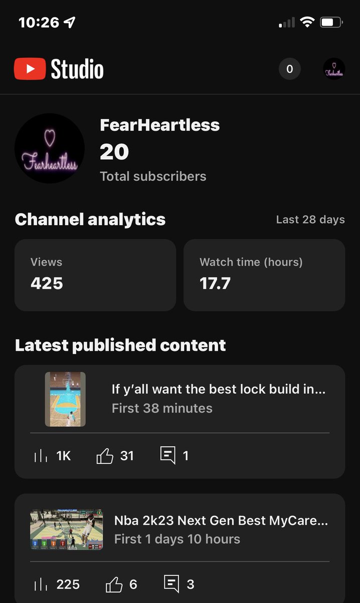 HeartlessFear's tweet image. First video hit 1k views can’t be anymore hyped boys 💯‼️🔥