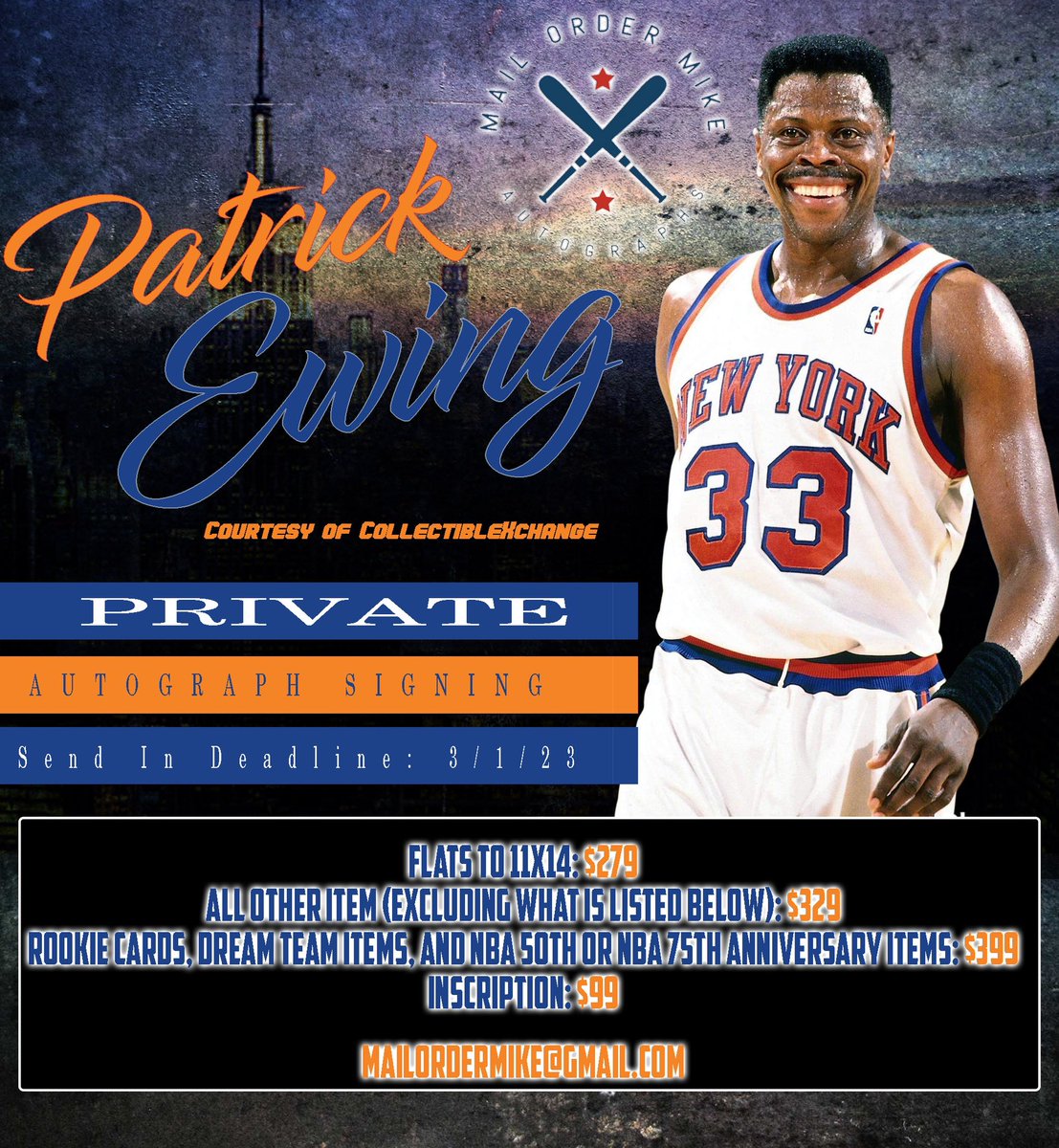 connors75's tweet image. Slowly getting ready for #PatrickEwing Autograph Signing! @CXSTUFF #signedcards #signedtickets #rookiecard #BasketballCards #HallOfFame @nyknicks