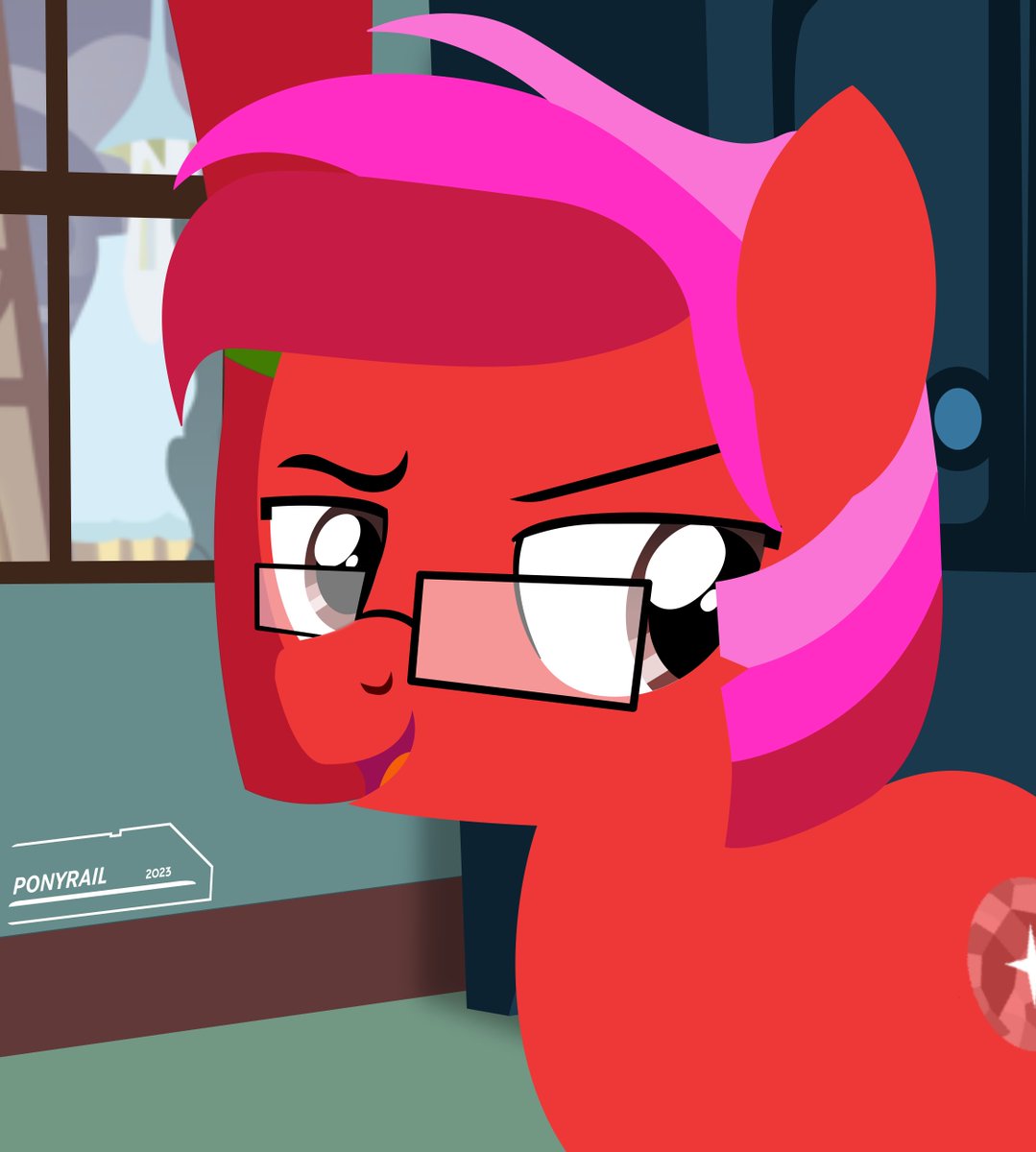 PonyrailArtist's tweet image. Headshot for @ruby_shines 

I wonder what he's smirking at

#Brony #MLP #MLPFiM #FANART #digitalart #mlpfanart #OC #mlpoc #ArtistOnTwitter