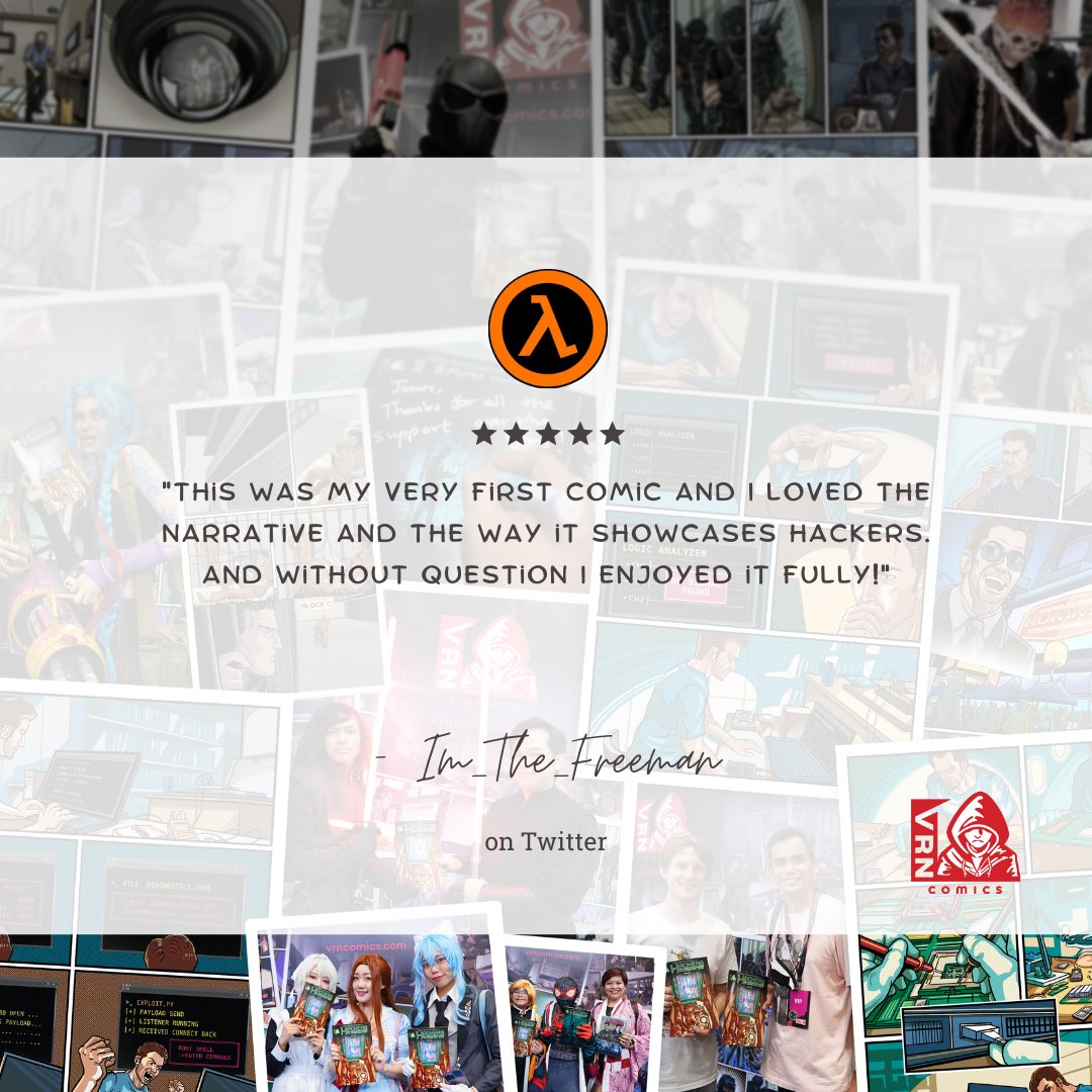 vrncomics's tweet photo. Overjoyed with appreciation for our followers' positivity. You all are a reminder for us to stay optimistic!
π Check out our other rave reviews by visiting https://t.co/G4fwRATWMi
#Ravereview #Whitehathacking #VRNComics #Hackerssuperheroesofthedigitalage https://t.co/qnZUi2uZ4d