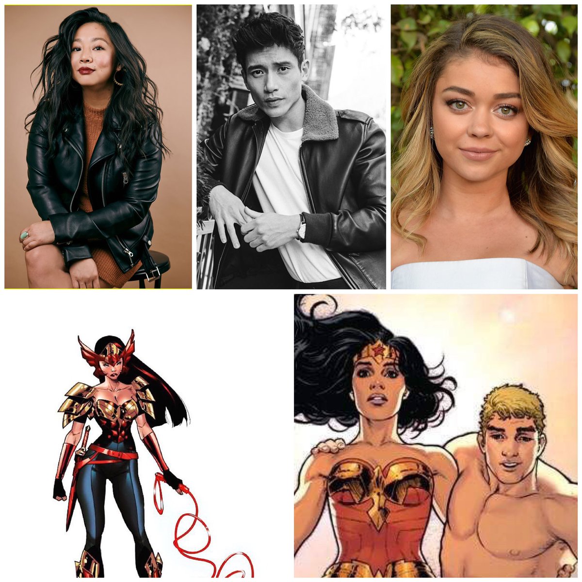 #DCComic fan casting: 

Sarah Hyland as #WonderWoman. 
Manny Jacinto as #SteveTrevor. 
Stephanie Hsu as #Fury.