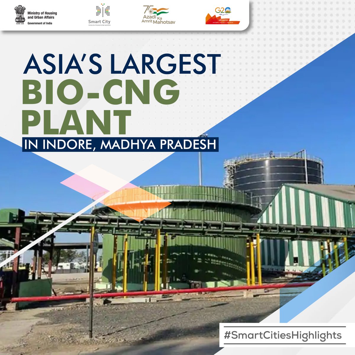SmartCities_HUA's tweet photo. #SmartCitiesMission #SmartCitiesHighlights #circulareconomy #SmartCityIndore #BioCNGPlant
(2/2)
@MoHUA_India @HardeepSPuri @Secretary_MoHUA
@JSecretary_SCM @IndoreSmartCity @SwachhIndore https://t.co/dkFz03OauH