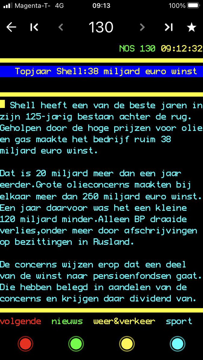 Ik neem aan dat Shell nu ook wel haar eigen afval op eigen kosten kan opruimen en voor CCS geen subsidie meer nodig heeft: zelf voor Porthos kan betalen. Dat gaan we toch niet meer met belastinggeld betalen hoop ik?