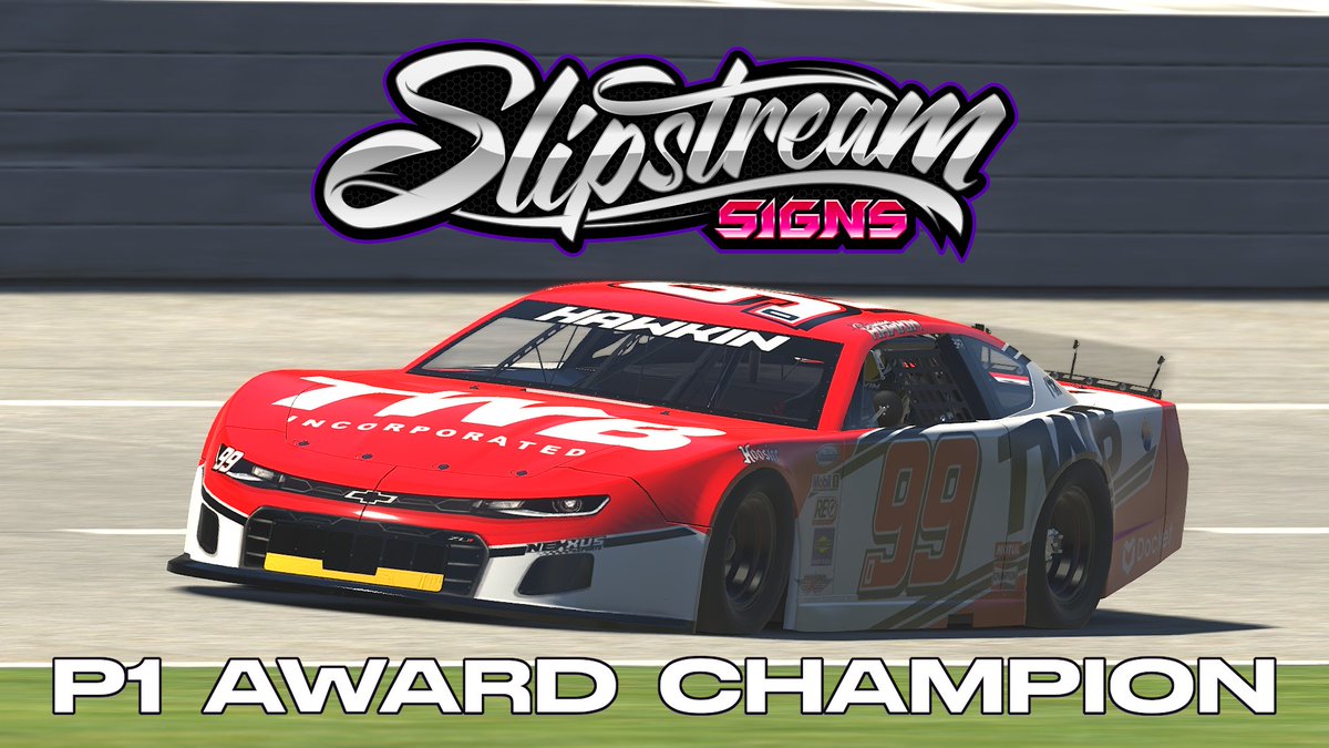 SLMROC's tweet image. Happy to announce that Slipstream Signs (@T__Williams23) will return to sponsor the P1 Award for Season 2!

@HawkinRacing won the award last season with 4 poles.

For further sponsorship inquiries, DM us or contact @bhicks4303!