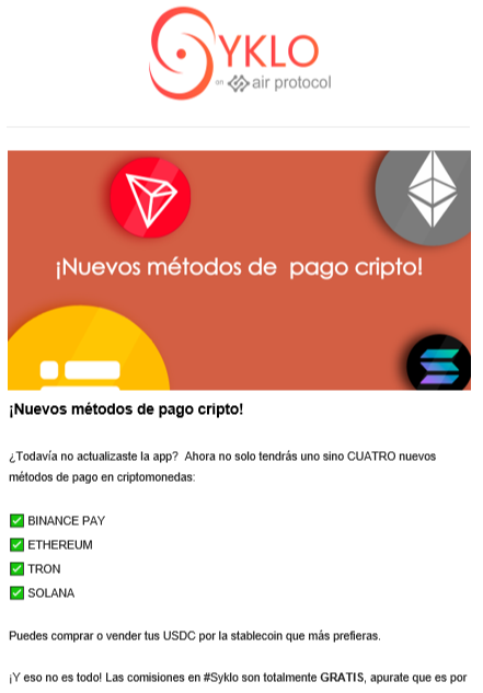 SergioCordovaOK's tweet photo. La gente de @Syklo_App agregó nuevas formas de pagos para comprar tus #USDC. Aprovecha la temporada sin comisiones.

#Syklo #SergioCordova #Criptocoin https://t.co/HaaywA8z66