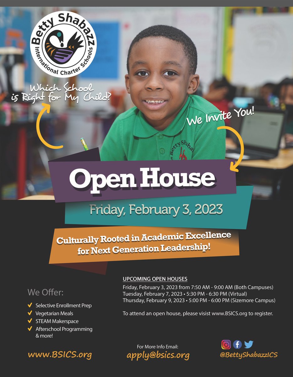 To register for our Open House, visit: forms.gle/7zoWR19BoCN7RN…