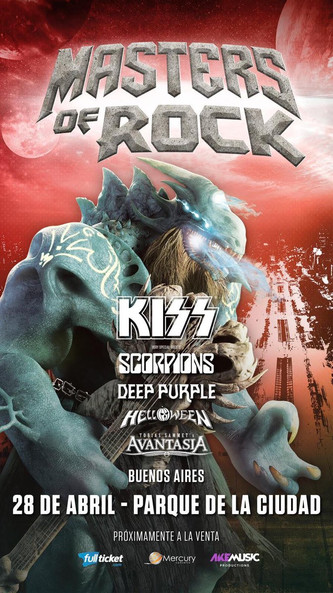 kiss's tweet photo. JUST ANNOUNCED! ARGENTINA! We're comin' to see you one more time! Tickets go on sale tomorrow for the April 28th concert in #BuenosAires. #EndOfTheRoadTour  https://t.co/nk0YNEVUpP. https://t.co/Aso3oJb79a