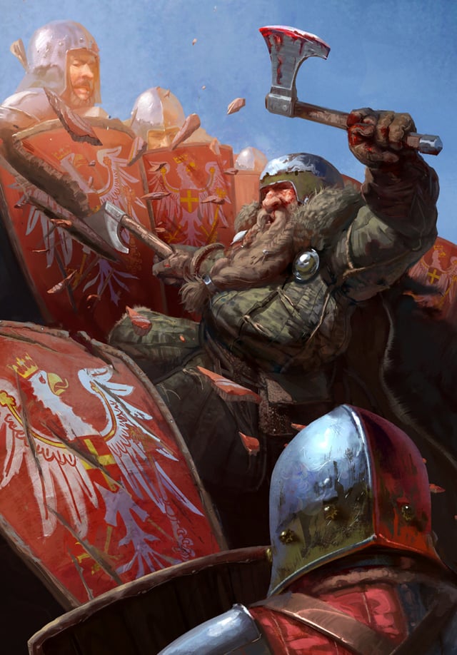 DungeonNoir's tweet photo. Dwarf Berserker by Christof Grobelski https://t.co/QanetwRgNV