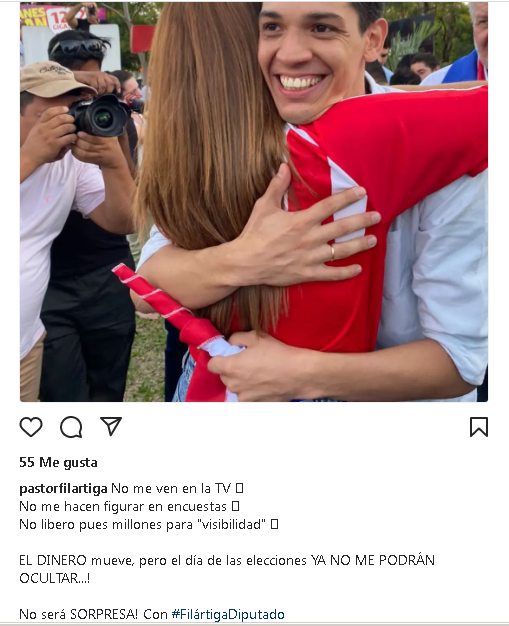 Rodriguez_Chin's tweet photo. El candidato a diputado por el Dto. Central que nos representara a los Sanlorenzanos,conocido por su lucha contra la Corrupcion, en el municipio con mas denuncias por Corrupcion. https://t.co/FkUw7eT236