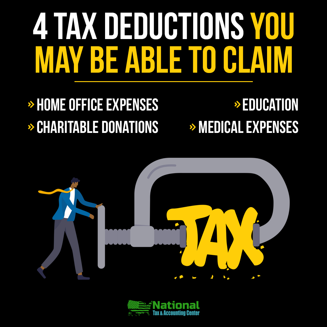 4 TAX DEDUCTIONS YOU MAY BE ABLE TO CLAIM
#taxes #Californiatax #sandiegotax #propertytax #incometax #salestax #taxreturn #irs #federaltax #taxrefund #taxcalculator #californiataxes #taxincalifornia #taxbrackets #taxes2022 #propertytax #sandiegopropertytaxes