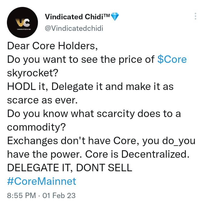 AbrahamUtaji's tweet photo. @SatoshiBTCs___ A strategy and an advice..| Learn how to delegate your CORE guys. Make CORE scarce, scarcity helps determine the value of a commodity. For example, those in Nigeria can testify about the current fuel scarcity. The marketers are hoarding it and selling it high. https://t.co/2K1pLHBSm6