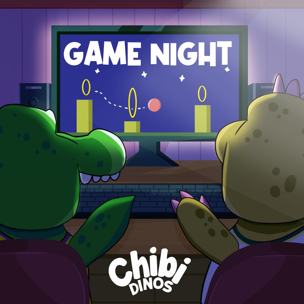 ChibiDinoGaming's tweet photo. Game Night is on tonight!! New day, new games? Fall Guys? Monopoly? More HALO? Only one way to find out. 

Join us tonight at 7PM EST in our VC on Discord and game on!! https://t.co/lsuGzRDKox