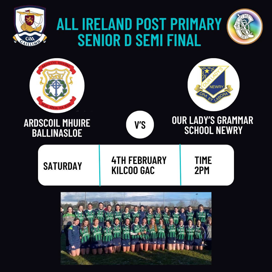test Twitter Media - It is a massive weekend for the All Ireland Post Primary Senior A, C and D Championships this weekend with 3 Galway schools looking to bag their spots in the All Ireland Finals! 

We would like to wish Presentation College Athenry in the Senior A semi final, Gort Community https://t.co/HztAAJvfMK