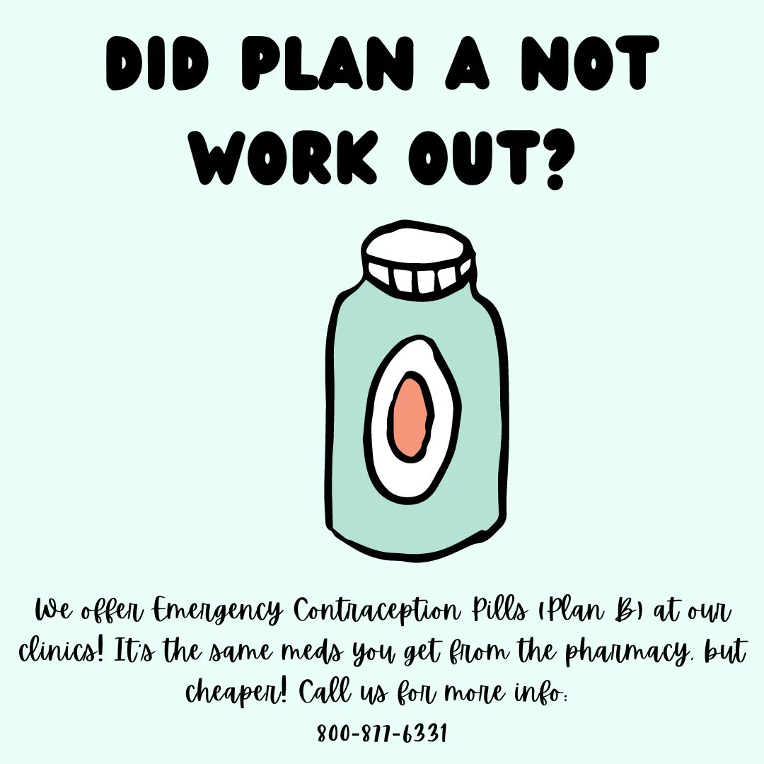 ECP (AKA: the morning after pill, Plan B) is most effective at preventing pregnancy the sooner it is taken. Call us at 800-877-6331 for more info!