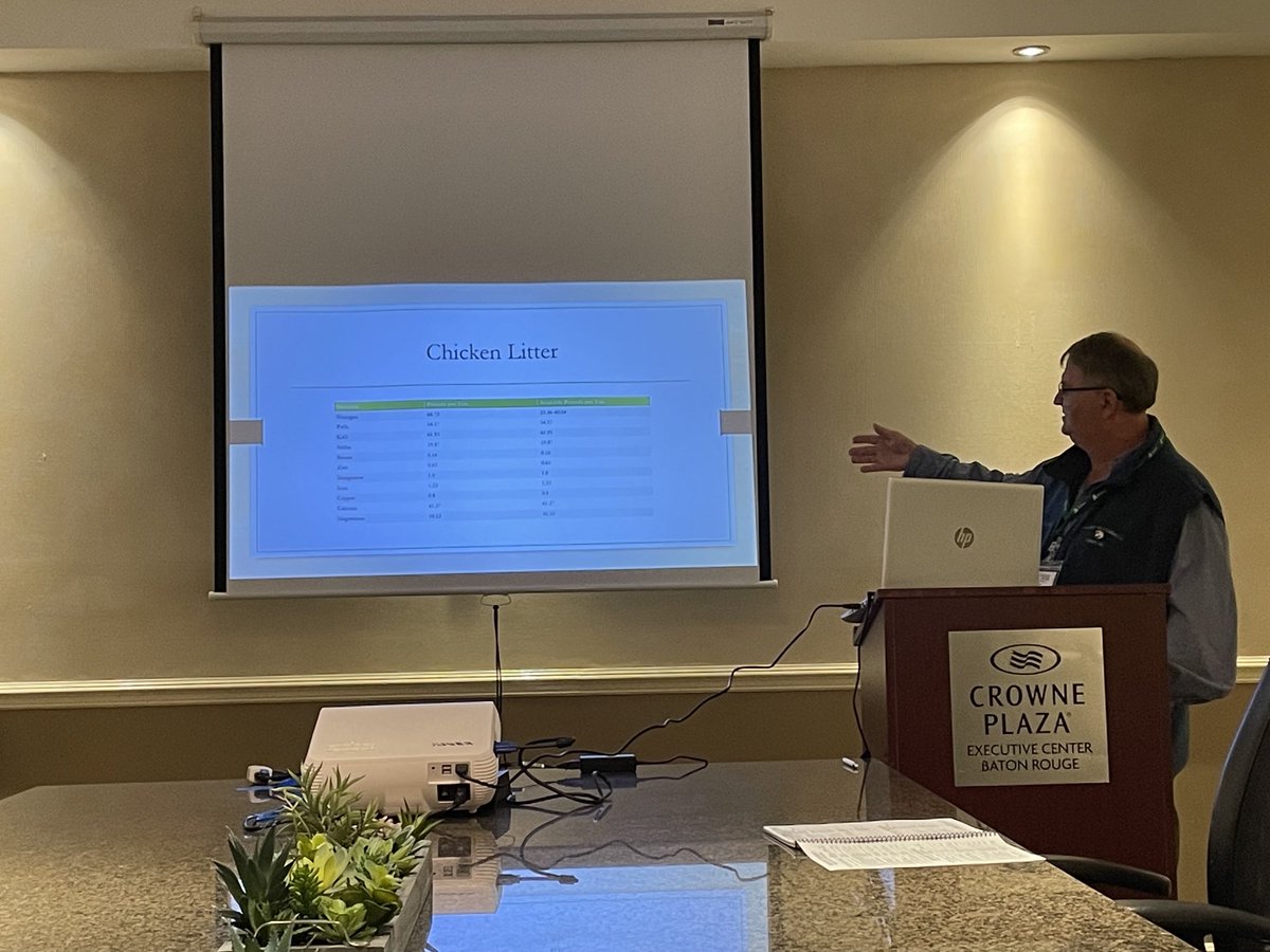 Tyson Raper (@tysonraper) on Twitter photo Thoroughly enjoyed an outstanding presentation yesterday by the 2023 Cotton and Rice Precision Ag Farmer of the Year <a href="/nickmcmichen/">Nick McMichen</a>. Questions about reducing fertilizer costs? Poultry litter might be an option and he has insight on how to best use it. Great info! Thoroughly enjoyed an outstanding presentation yesterday by the 2023 Cotton and Rice Precision Ag Farmer of the Year <a href="/nickmcmichen/">Nick McMichen</a>. Questions about reducing fertilizer costs? Poultry litter might be an option and he has insight on how to best use it. Great info!