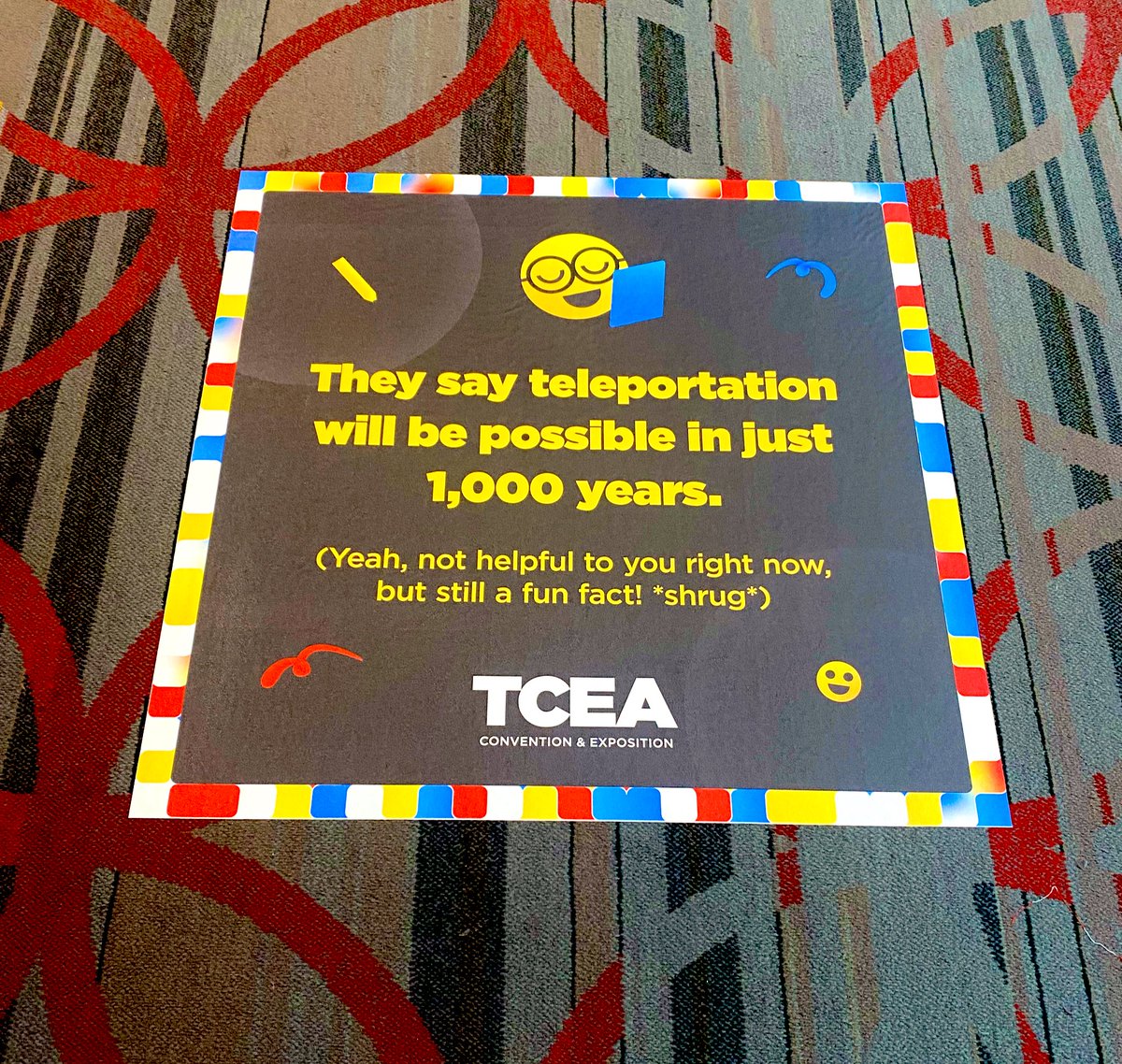 These motivational walking signs @TCEA are cracking me up! 

#TCEA23 #TCEA2023