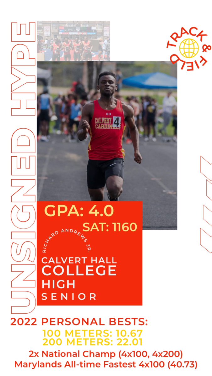Track and Field unsigned Hype Richard Andrews Jr. #Uncommitted #trackandfield #recruit #studentathlete <a href="/calverthall/">Calvert Hall College</a>