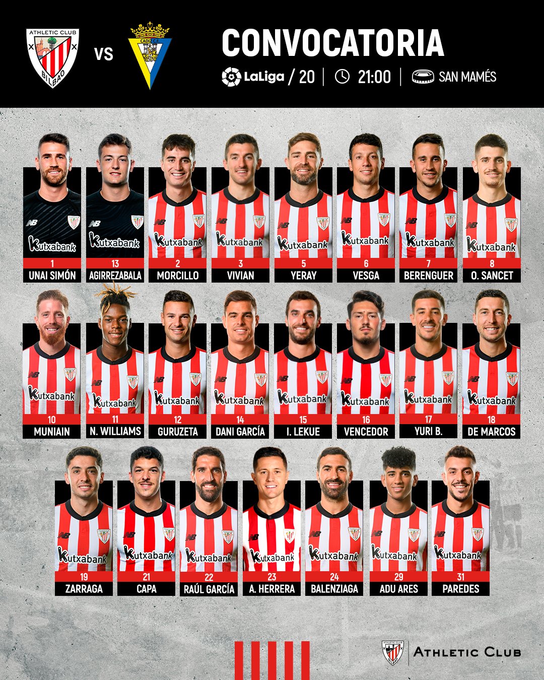 Jugadores del atlético de bilbao