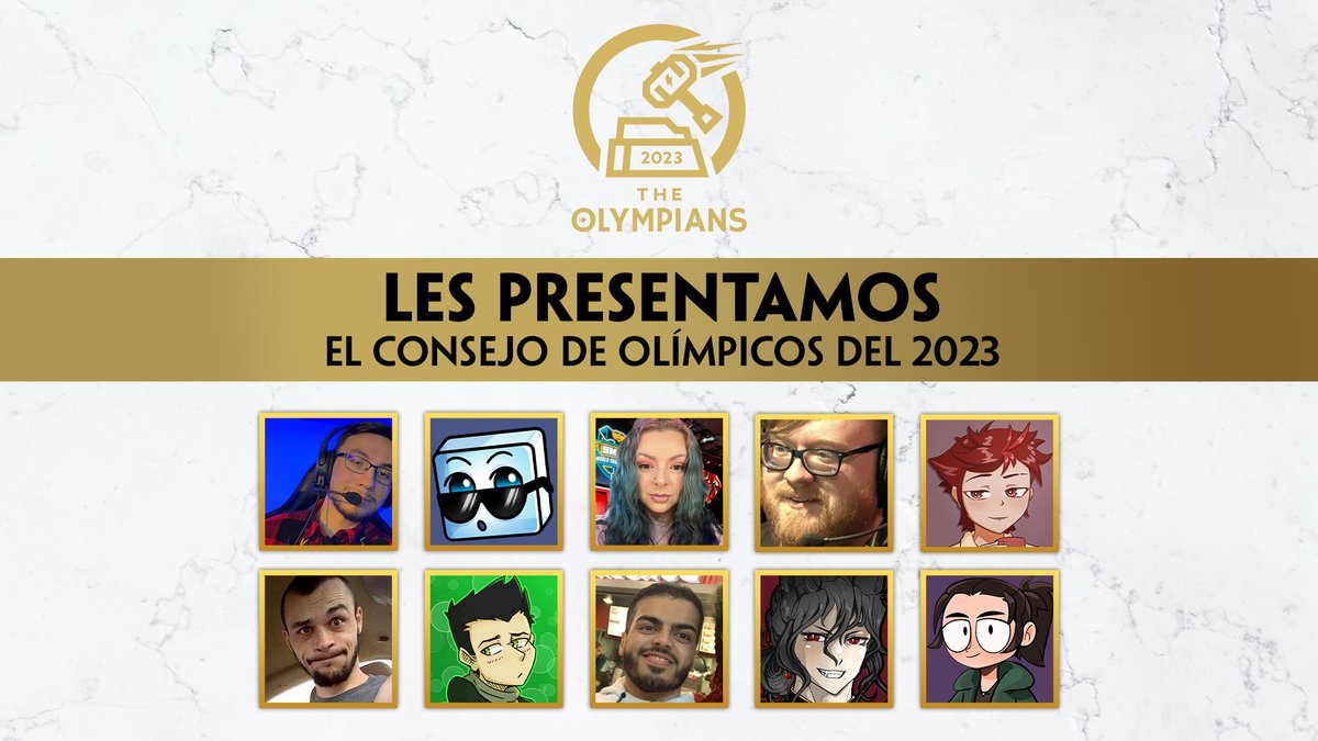 ¡Dadle la bienvenida a vuestro Consejo de Olímpicos de 2023!

Estamos muy emocionados de trabajar con este increíble grupo durante el Año 10

⚡<a href="/FaygoQ/">FaygoQ ⚡️</a>
⚡<a href="/TheOtherFrost/">Frost of Rivia</a>
⚡@Lalymorganmua
⚡<a href="/Liefwarrior/">Liefwarrior</a>
⚡<a href="/Loonatik_/">Loona</a>
⚡@ah___puch
⚡<a href="/littlelykoi/">Lykoi</a>
⚡<a href="/I_Sogeking/">Sogeking</a>
⚡<a href="/YungSonix/">YungSonix</a>
⚡<a href="/Eren_GL_/">⚡ ErenGL ⚡</a>