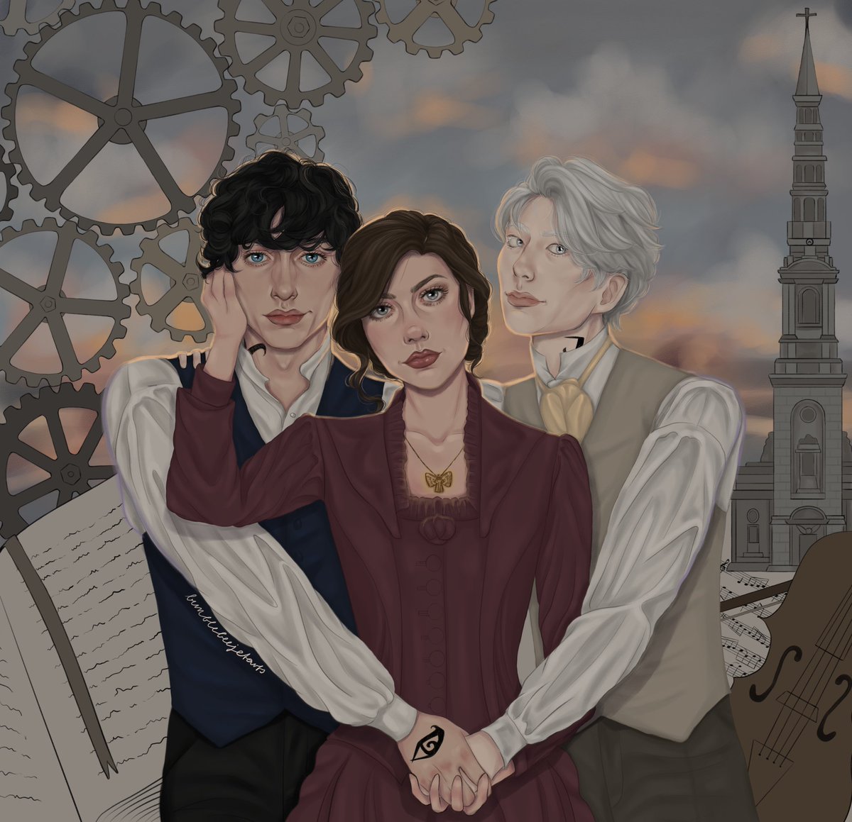 bumblebeejetart's tweet photo. Will Tessa and Jem 🤧🫶
#theinfernaldevices #willherondale #tessagray #jemcarstairs #Shadowhunters https://t.co/QbXhbyXf23