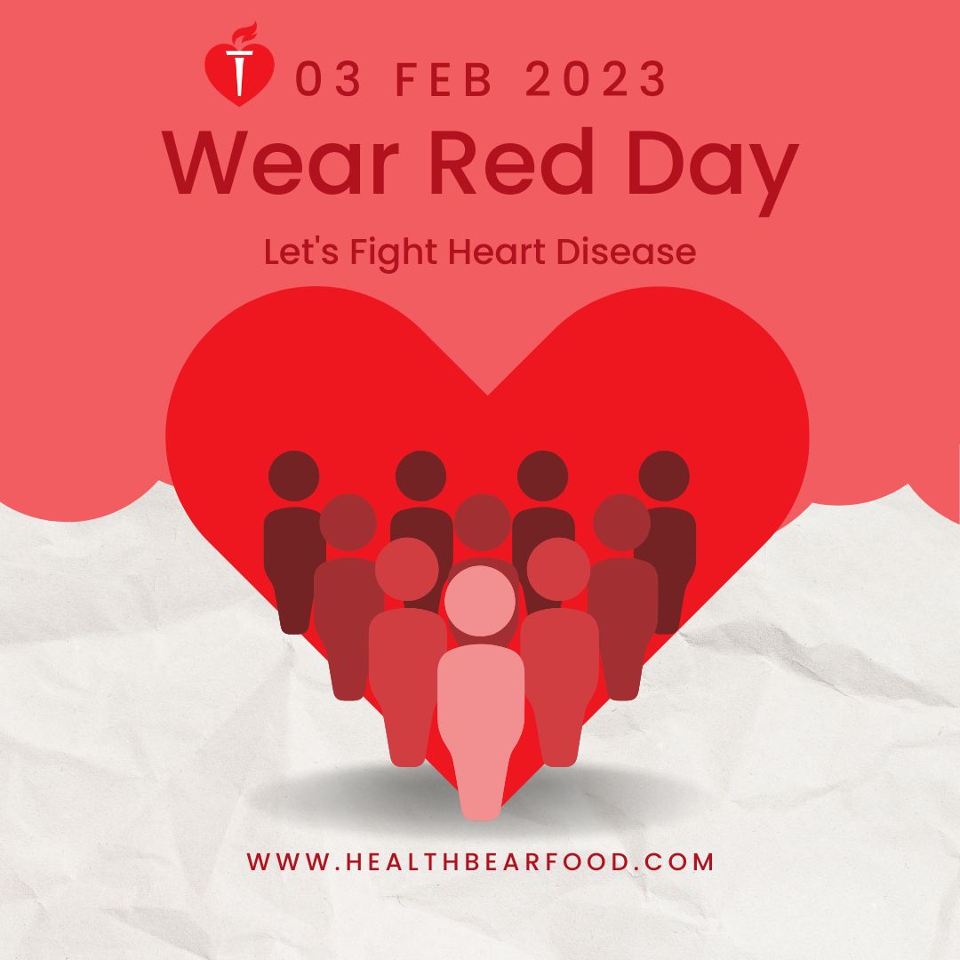 Don't forget to wear red tomorrow for National Wear Red Day, a day dedicated to raising awareness about heart disease and its impact on women. #WearRedDay #HeartDiseaseAwareness #HealthBear