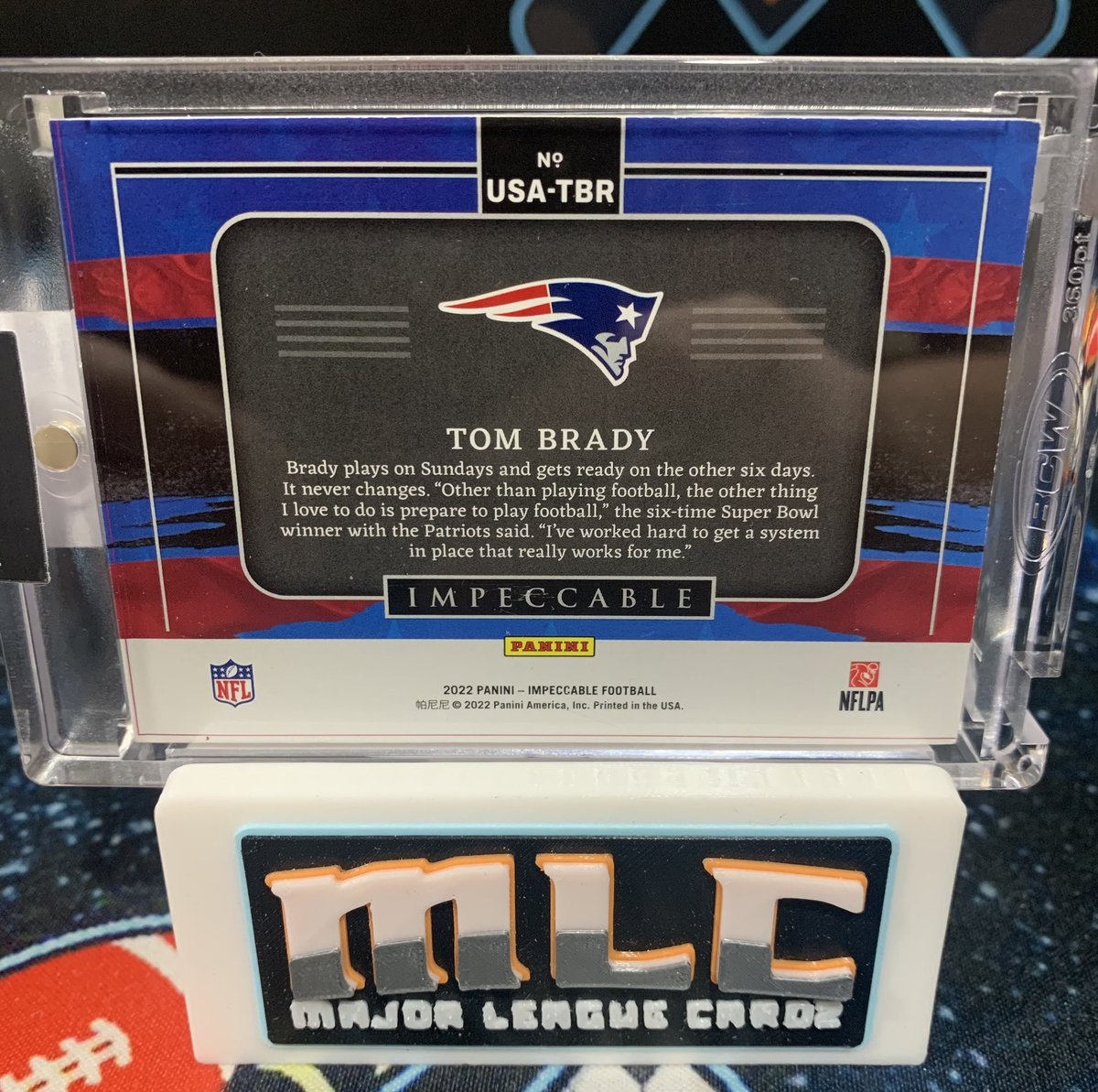 Figured I’d list this beauty once on here before I accept one of these eBay offers. $800 Shipped &amp; Insured 2022 Impeccable Tom Brady Jersey Numbered Silver Bar 12/20. #NFL #TomBrady #Patriots #TampaBayBuccaneers #thehobby