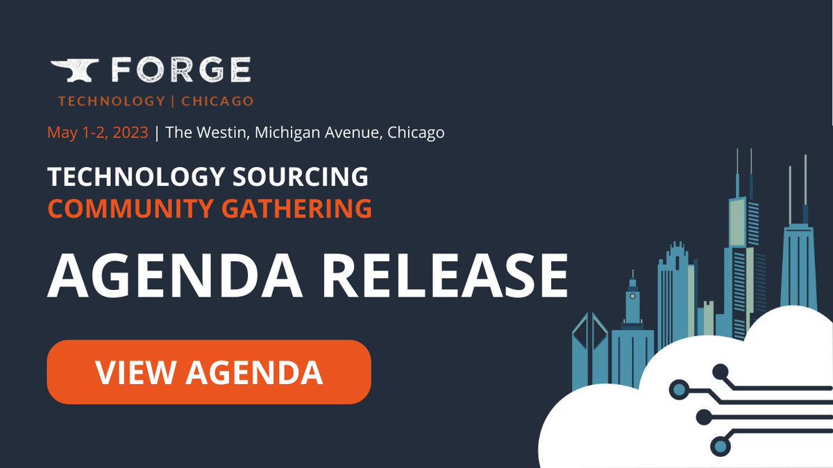 procurefoundry's tweet photo. We have officially released our event agenda for FORGE: Technology Sourcing Community Gathering in May!
It's built around collaboration & discussion - enabling you to engage and learn from peers
View the agenda:
https://t.co/WREvutn8ls
#ForgeTech23 #ITsourcing #techprocurement https://t.co/aIzZpASMIj