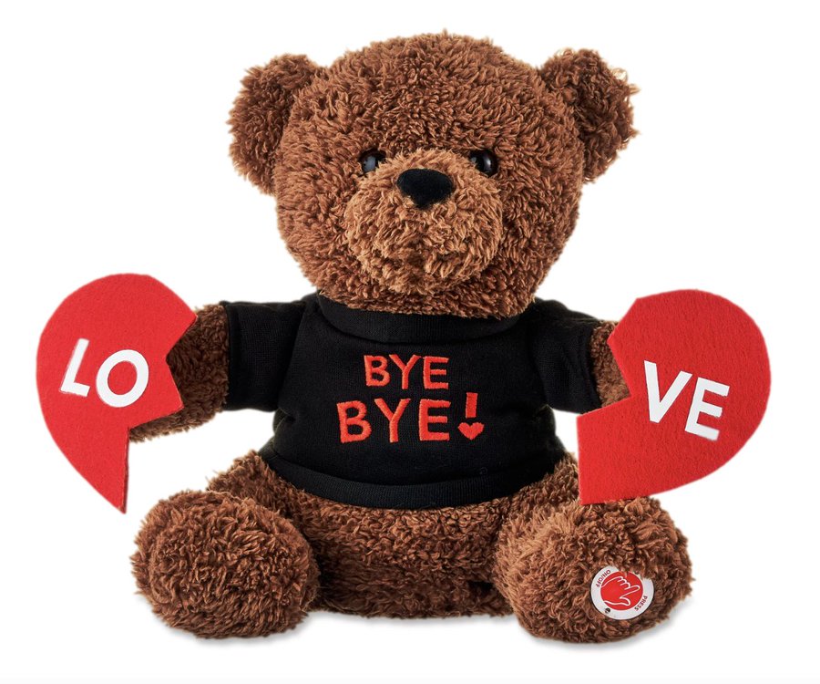 Walmart debuts stuffed breakup bear for Valentine's Day