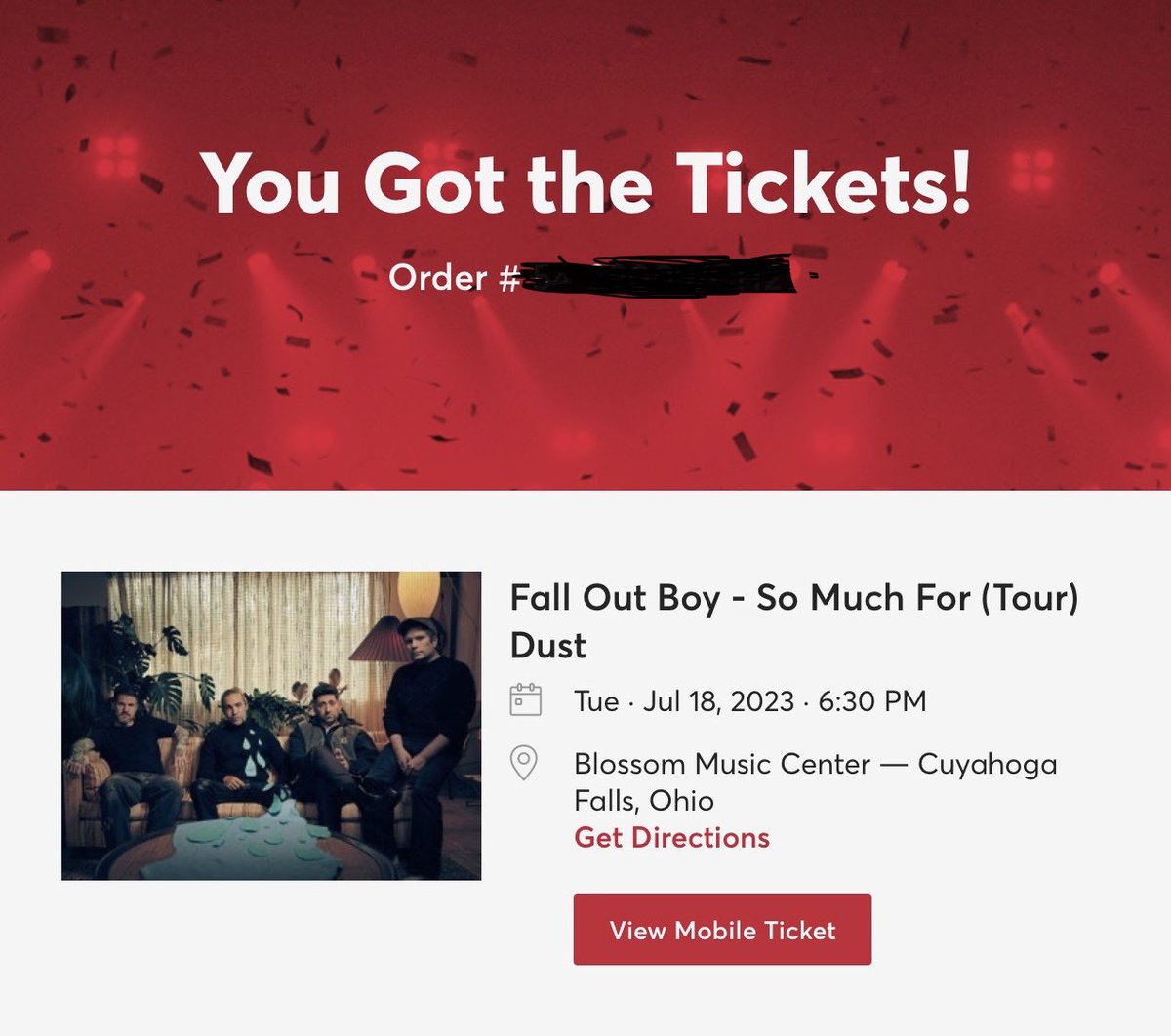 ashley_shultz's tweet photo. fall out boy here we come!!!!!!! @shaffer_irl @rickydiculouss https://t.co/VYiBn39ba2