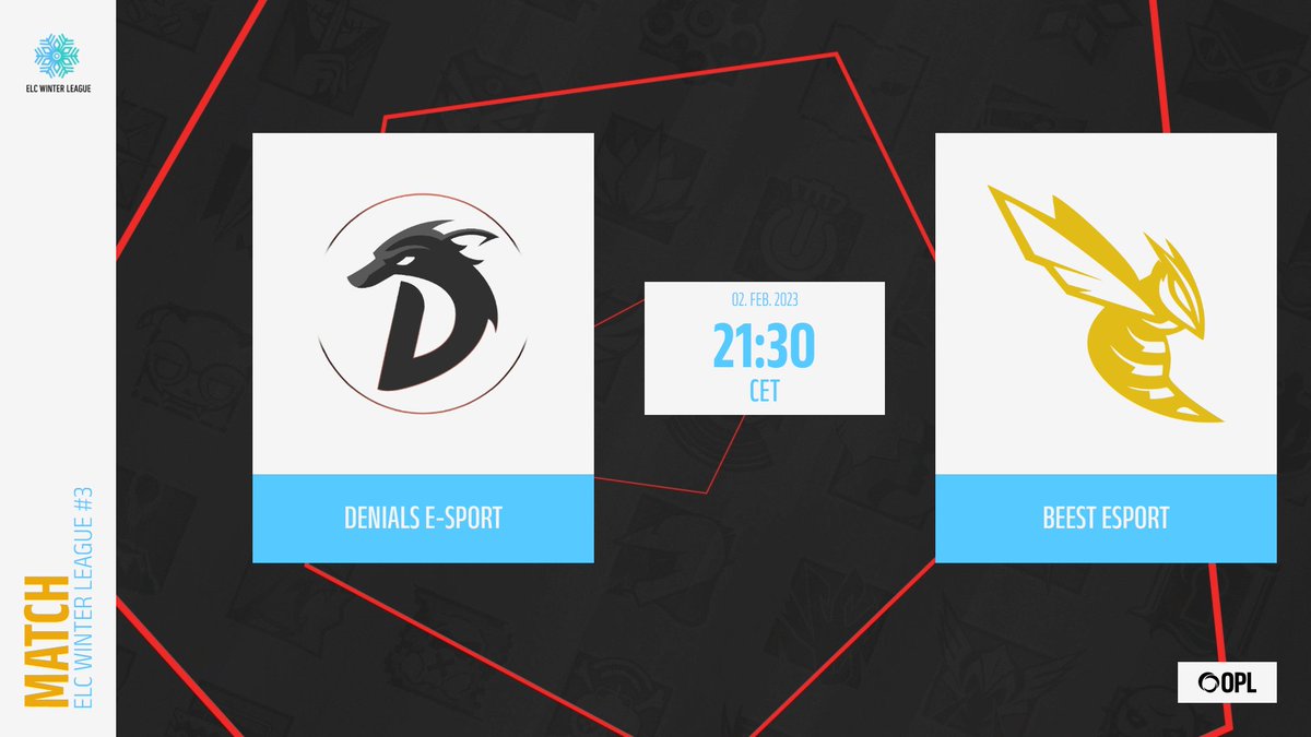 ELC_EsportsR6's tweet photo. [𝗘𝗟𝗖 𝗪𝗶𝗻𝘁𝗲𝗿 𝗟𝗲𝗮𝗴𝘂𝗲 #𝟯]

Two very important Major division games you can't miss tonight!

⏱️ 20:15 CET
⚔️ 🇨🇿 @glore_cz vs @Leuzi_eSport 🇫🇷

⏱️ 21:30 CET
⚔️ 🇫🇷 @DenialsEsport vs @BeeSt_R6 🇬🇧

🎙️ @ShateredSniper &amp; @Bobthepigeon08
🔴 https://t.co/xba0tlEQYJ

#WeAreELC https://t.co/VeIJ1QJxyu