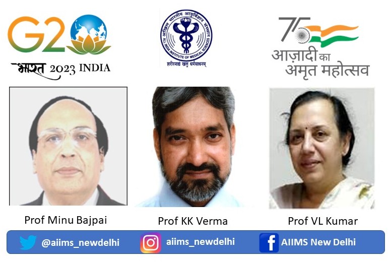 aiims_newdelhi's tweet photo. AIIMS, New Delhi congratulates Prof Minu Bajpai - Dean (Academic), Prof KK Verma – Dean (Research) and Prof VL Kumar – Dean (Examinations) on their new assignments and hopes they bring more glory to the Institute. https://t.co/VcVIBYs4uP