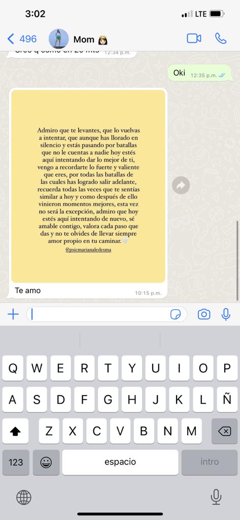 mamá no me faltes nunca 🤍