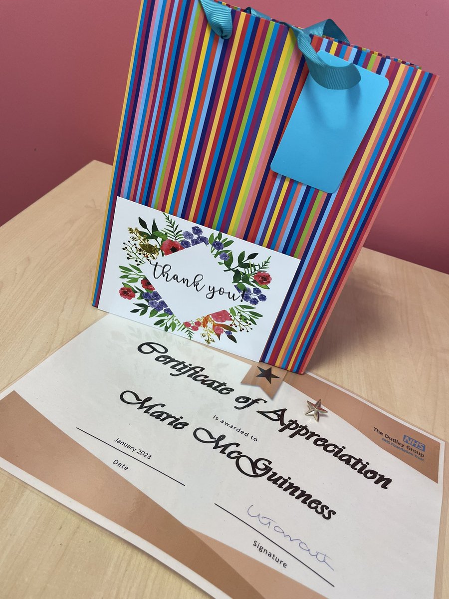 Showing my appreciation #EmployeeOfTheMonth to SR McGuinness….. dedicated, hardworking and always goes above and beyond. Well done Marie 😀😀 #appreciation #January2023 @teampaeds @DudleyGroupNHS