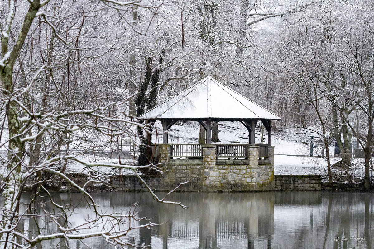 February 02, 2023. Light snow on the campus of <a href="/virginia_tech/">Virginia Tech</a> . Burruss Hall, Torgersen Hall, Duck Pond, War Memorial. Blacksburg, Virginia. Photo © Ivan Morozov. ivanmorozov.com
