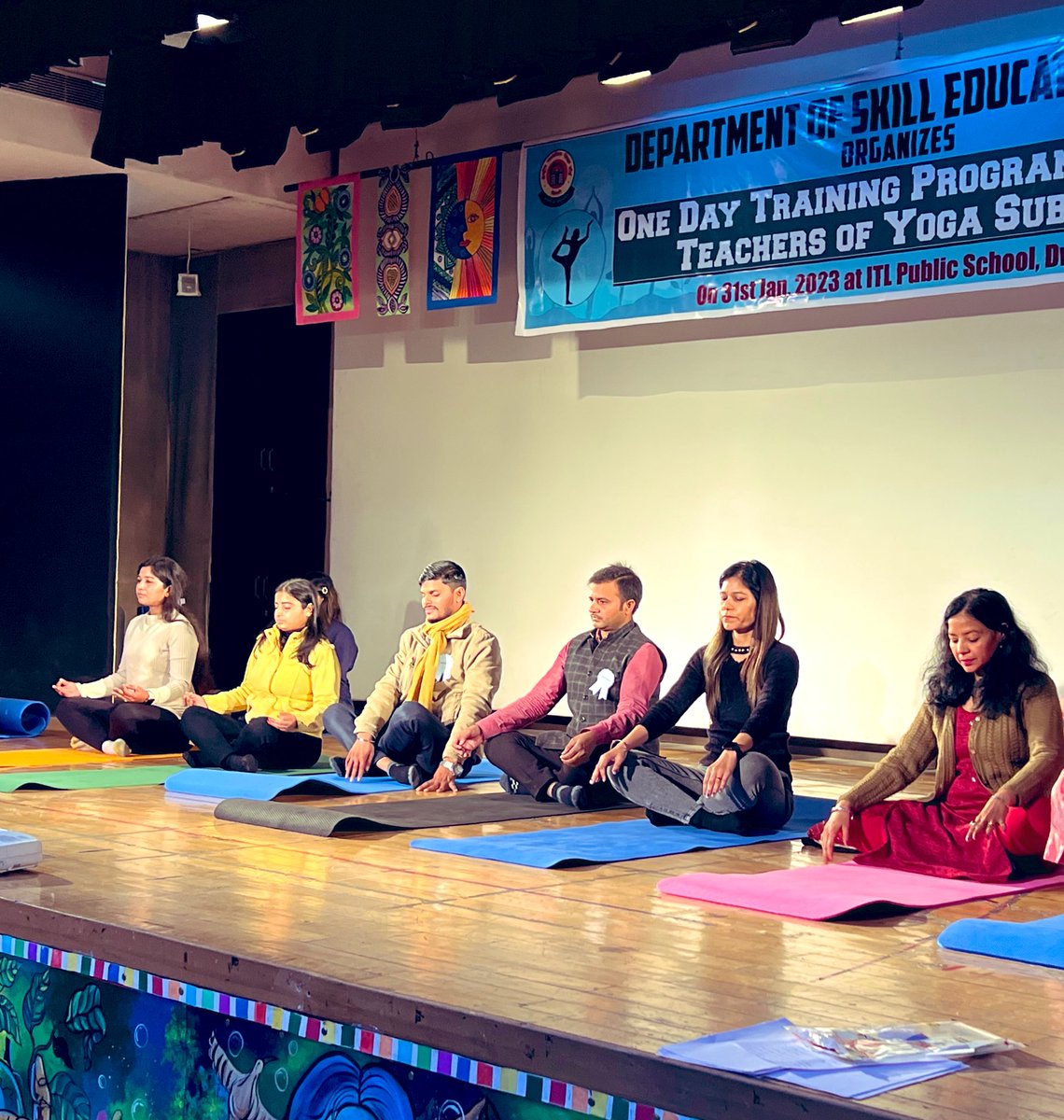 Department of Skill Education, CBSE, held a One Day Training Program for the Teachers of Yoga Subject On 31st Jan, 2023, ITL Public School, Dwarka was the host of this wonderful event. <a href="/SudhaAcharya14/">Sudha Acharya</a>  maam #YogaForAll #SkillEducation #CBSE #TeacherTraining #HealthAndWellness