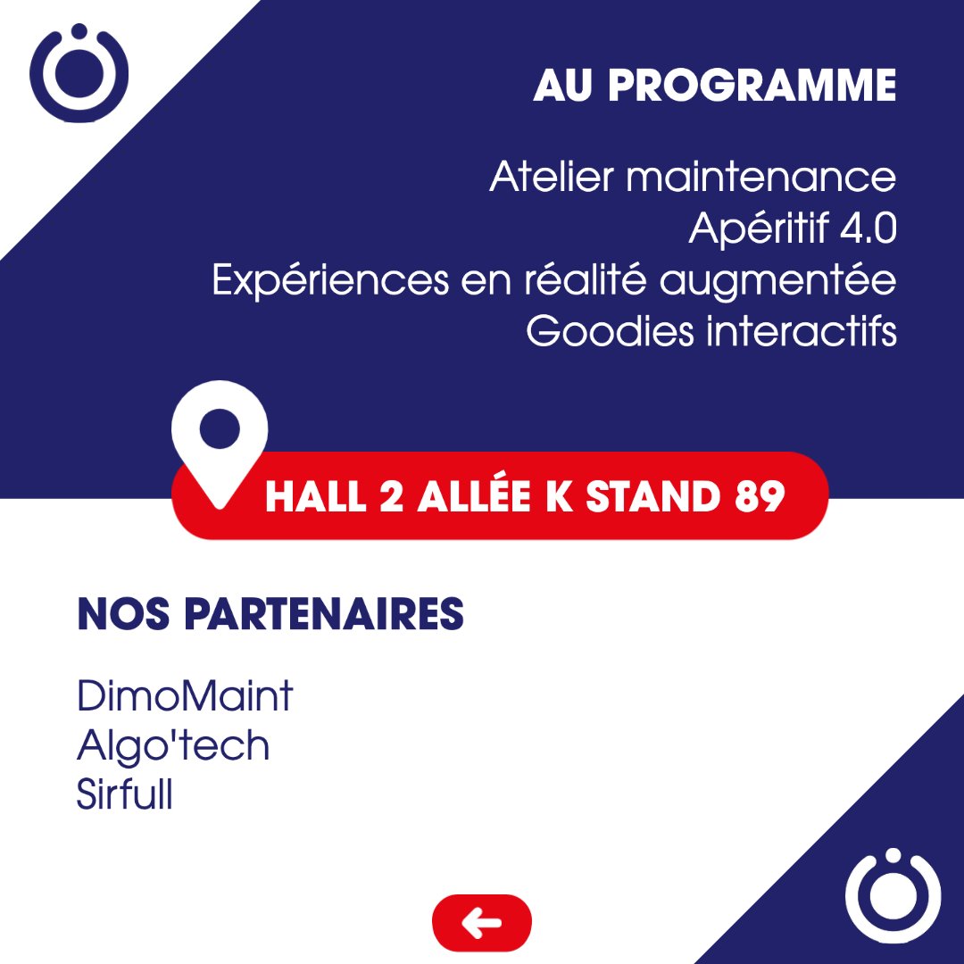 🚨ALERTE SALON !🚨
 
Nous serons présents sur le salon « Global Industrie 2023 » du 7 au 10 Mars à l’Euroexpo Lyon !📍
N’attendez plus et réservez votre place pour passer nous voir !
👉 …lindustrie2023.site.calypso-event.net/visitorat.htm

#industrie #tech #innover #salon