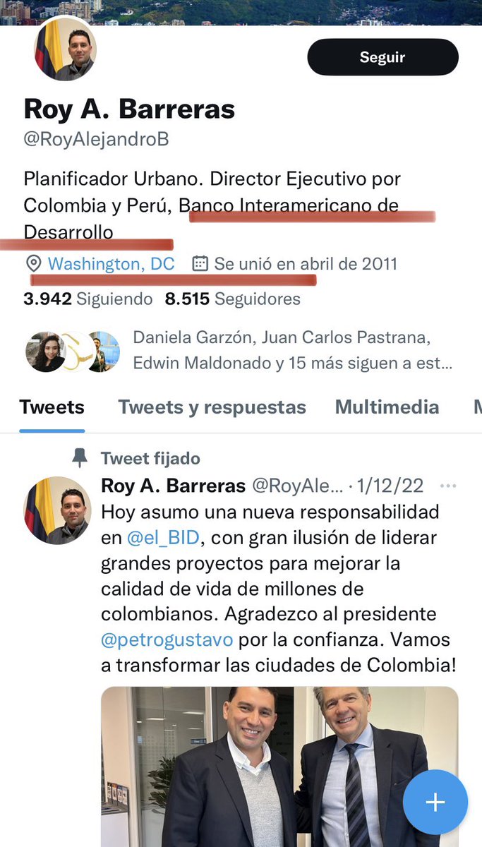 Lorena Sofia Velasco Franco será nombrada asesora comercial de Colombia en Washington.

Lorena es la esposa de Roy Barreras Jr. a quien Petro ya lo había nombrado en el BID en Washington.

El país va a pagarle la vida sabrosa en EEUU a el hijo y la nuera del Presidente del Senado