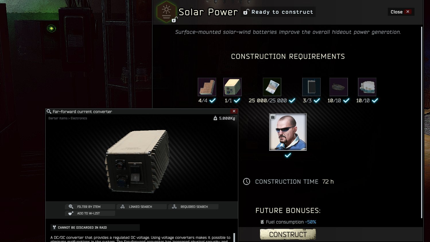 まさにくろす on Twitter "Farforward current converterもバイオレットから持ち帰れたのでタルコフ