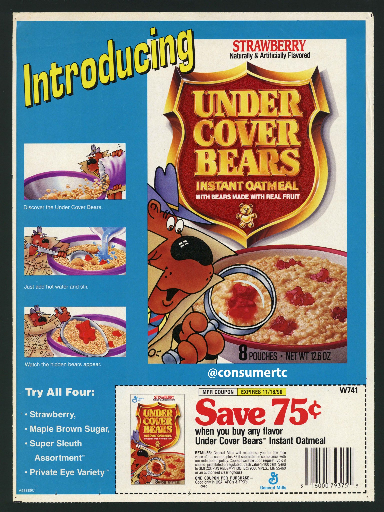 Consumer Time Capsule on Twitter "General Mills' UNDERCOVER BEARS(01)