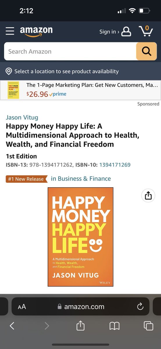 laurencobello's tweet photo. My client @JasonVitug just hit #1 on the Amazon best-seller list! His book is all about the intersection of money and mental health - a MUST-HAVE conversation right now! #bookpr #booklaunch #wiley #happybook https://t.co/NyQie7PAjC