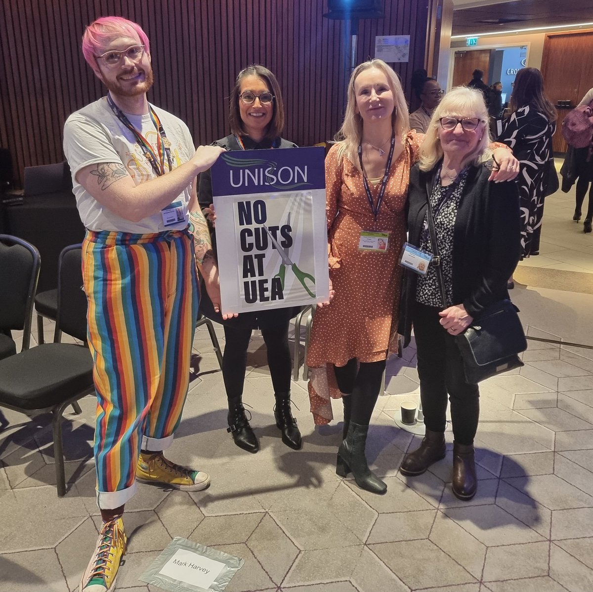 Absolutely solidarity with @UnisonUEA. The entire HE conference stands with you. #NoCutsAtUEA #uhighered23