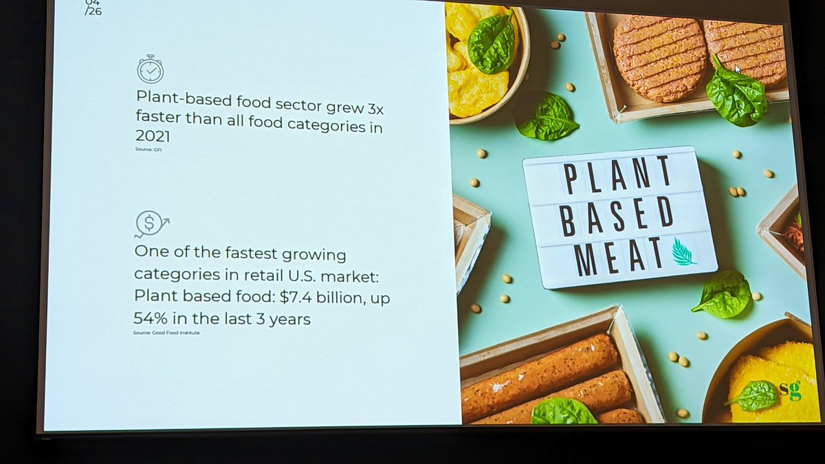 elisabethos's tweet image. In @cidercon keynote; topic is Vegan/ Plant based consumer growth.

Very interesting to us @scionciderbar as our newest neighbor, Seasons Plant based bistro is opening soon in our corner of #SLC which also includes vegan @VerticalDiner just a few steps away.

#cidercon2023