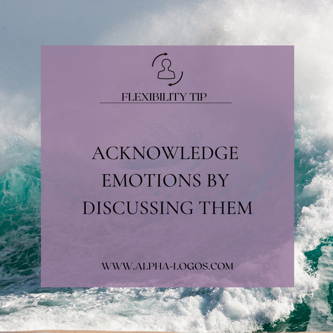 AlphaLogosCoach's tweet image. Do you openly discuss your emotions? 🌊
You can embrace flexibility when tough moments come up by acknowledging emotions &amp;amp; discussing them. This gives everyone the opportunity to be heard, feelings can be addressed &amp;amp; everyone can move forward 😊
#BeginwithMindset #LeadershipCoach