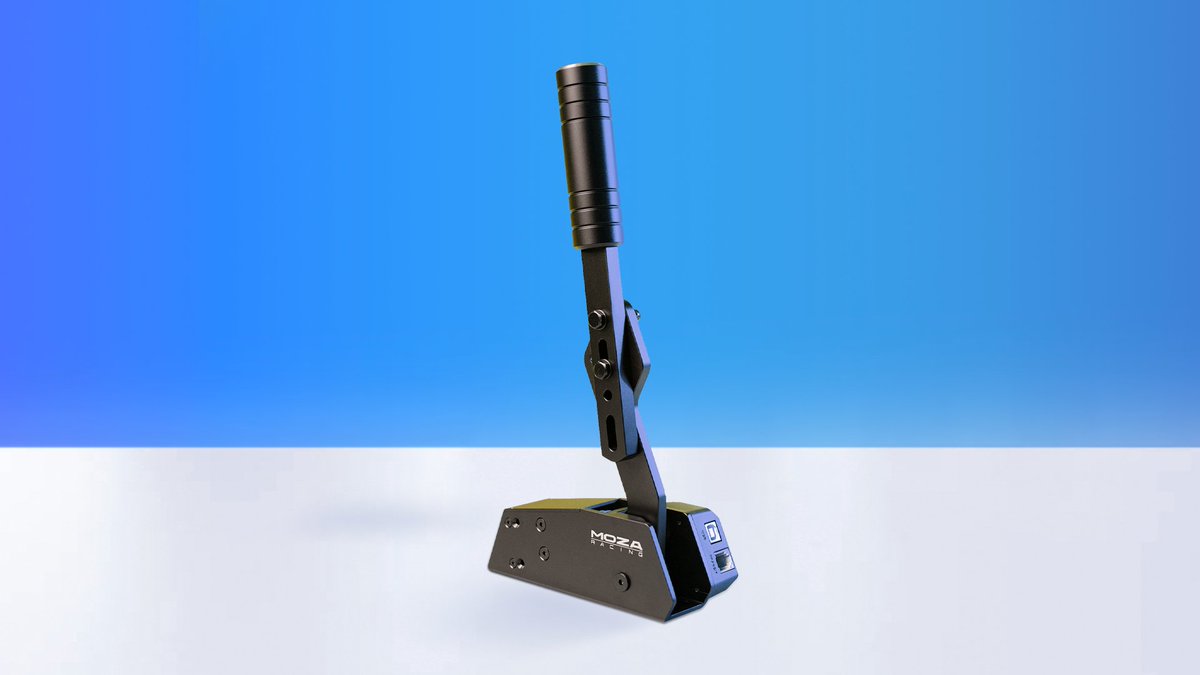 The MOZA HGP handbrake uses aviation-grade aluminum and features a 16-bit sensor. Mounted either vertically or horizontally, the height, pressure, and travel are all fully adjustable. Compatible with all Moza products and 3rd party wheelbase by connecting directly to pc via USB.