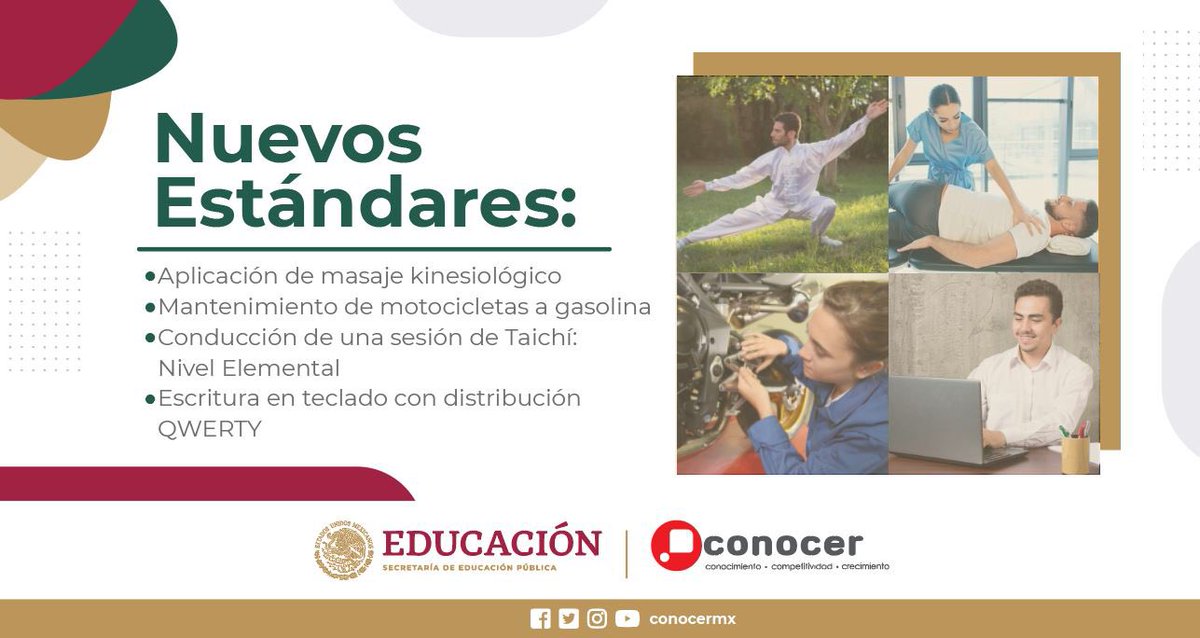 ConocerMx's tweet photo. 📚 Arranca el segundo mes del año, y te compartimos algunos de los Estándares más recientes que elaboramos para ti. #InfoCONOCER Listado completo, da clic: https://t.co/nUman4vR5a #CertificaciónParaTodos https://t.co/76adxT6Vvy