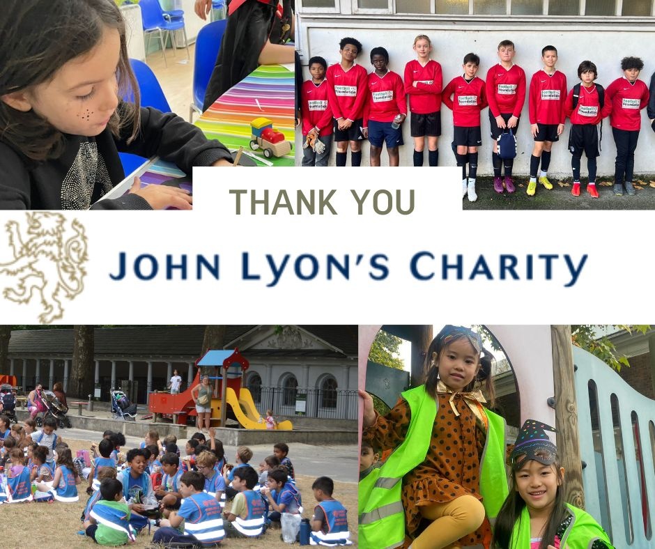 Today we want to take a moment to appreciate our thoughtful funder - @JohnLyonCharity ! With the added essential top-up to cover our drastically rising costs, they have taken their generosity to the next level. Thank you, John Lyon's charity, from the bottom of our hearts.