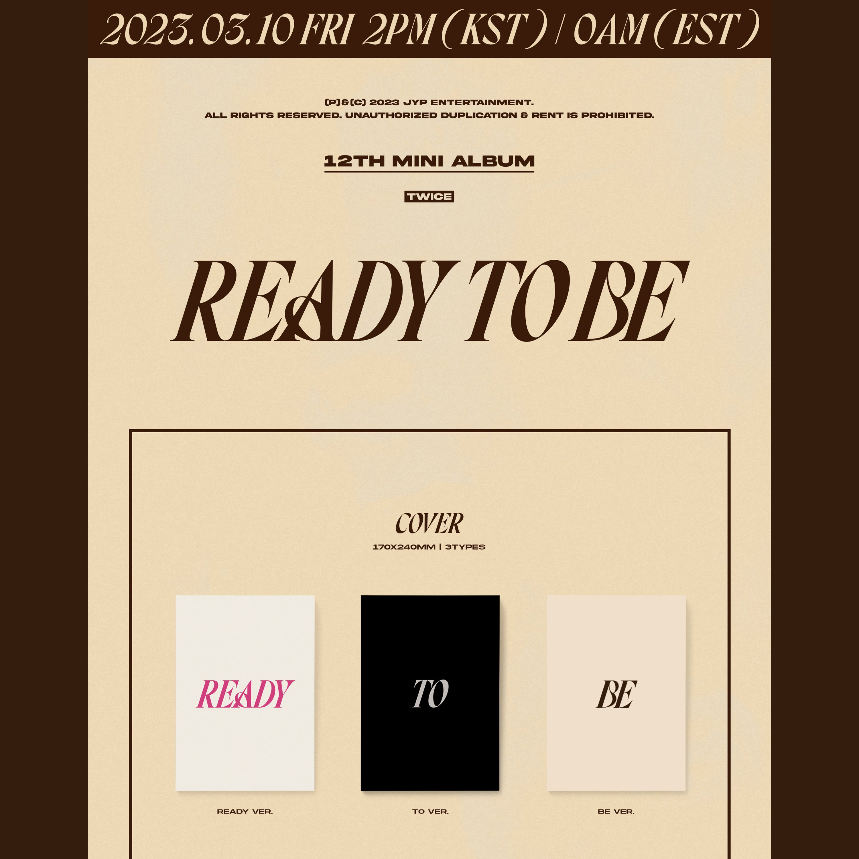 TWICE on X: TWICE 12TH MINI ALBUM READY TO BE Album Preview