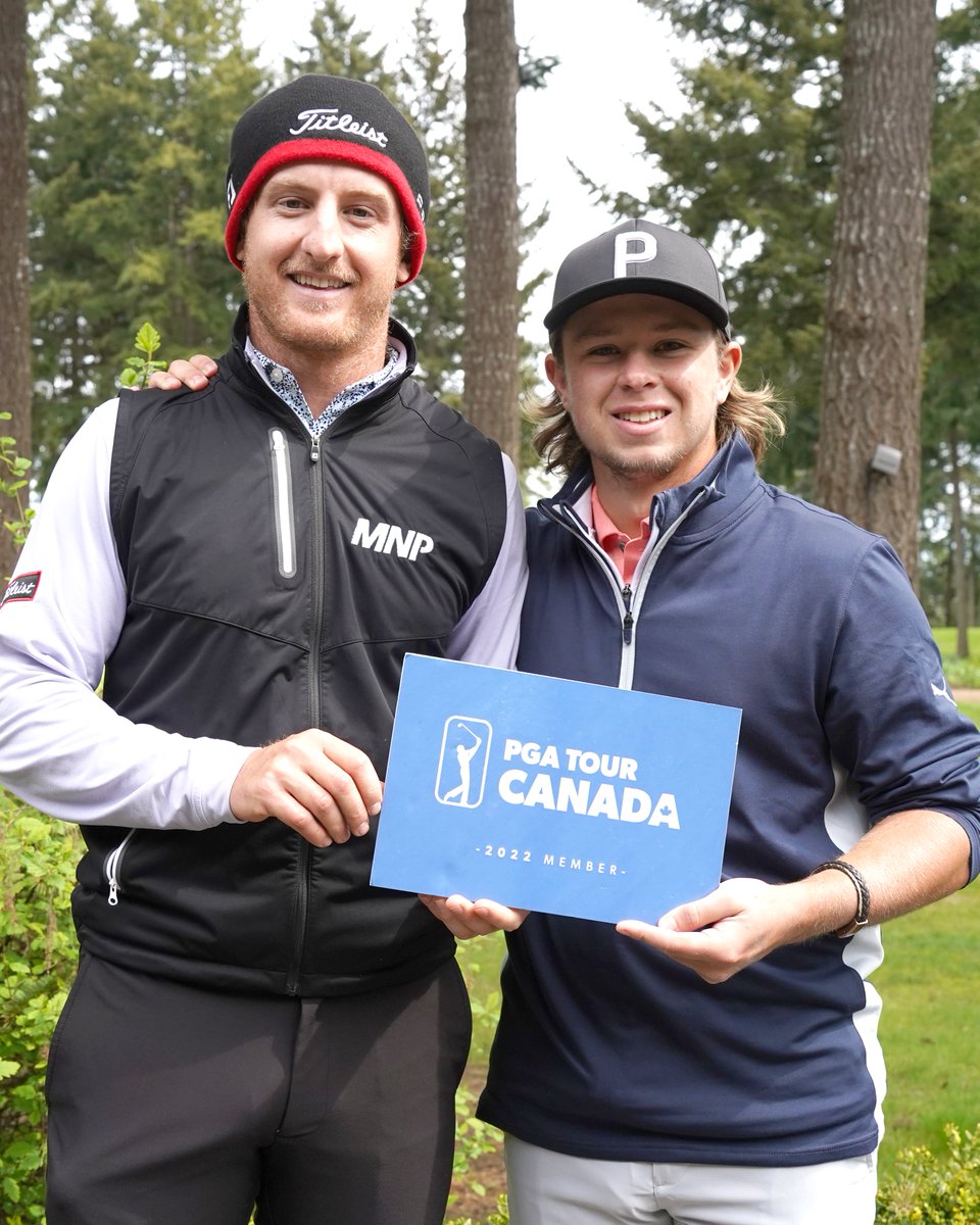 PGATOURAmericas's tweet photo. Last spring, they were playing in the same group at @PGATOURCanada Q-School in BC — both secured their cards.

This week, 🇨🇦 Jared du Toit and 🇨🇦 Brendan MacDougall both secured their spots in the @WMPhoenixOpen Monday Q. https://t.co/BOw16oZkxq
