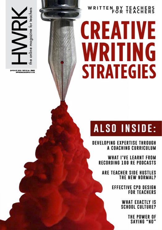 The latest edition of HWRK Magazine is out now! Jam-packed with fantastic articles by teachers and school leaders from across the UK! 
Subscribe now for FREE! 
hwrkmagazine.co.uk/read/