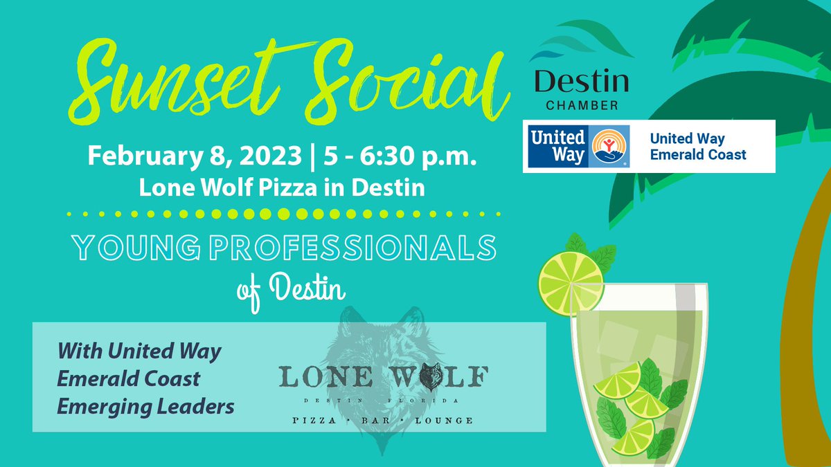 United Way Emerald Coast (@uwemeraldcoast) on Twitter photo A Sunset Social with πΉ and π? Yes!
RSVP here: fb.me/e/3mU7URVA0
<a href="/DestinChamber/">Destin Chamber</a> #uwec #emergingleaders #professionals #destin #emeraldcoast #pizza A Sunset Social with πΉ and π? Yes!
RSVP here: fb.me/e/3mU7URVA0
<a href="/DestinChamber/">Destin Chamber</a> #uwec #emergingleaders #professionals #destin #emeraldcoast #pizza